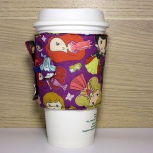 Handmade Animated Women Coffee Cozy Disney
